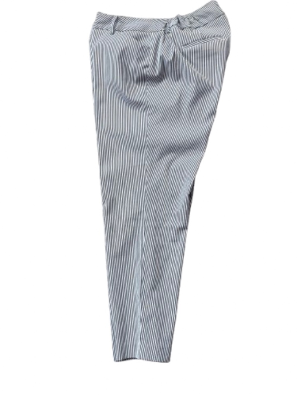TALBOT’S STRIPED HAMPSHIRE STRAIGHT LEG ANKLE PANTS